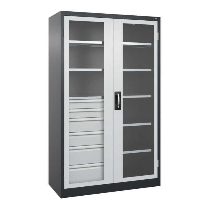 C+P Armoire lourde Acurado Pro 1950 x 1200 x 500 mm 7021/7035