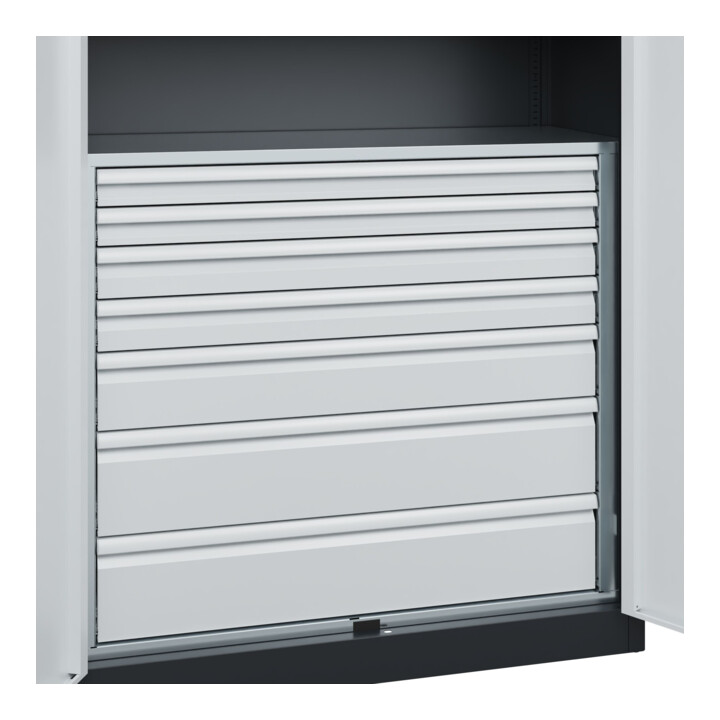 C+P Armoire lourde Acurado Pro 1950 x 1200 x 500 mm 7021/7035