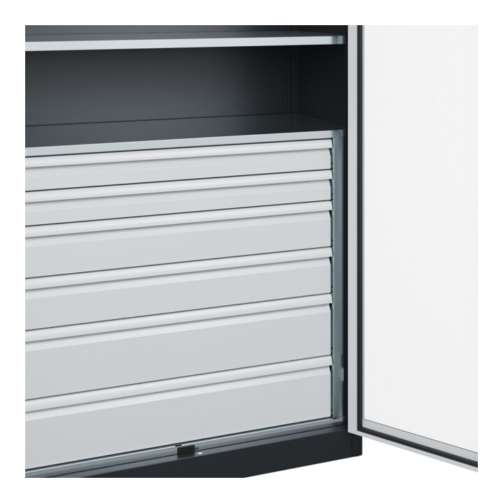 C+P Armoire lourde Acurado Pro 1950 x 1200 x 500 mm 7021/7035