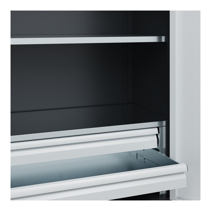 C+P Armoire lourde Acurado Pro 1950 x 1200 x 500 mm 7021/7035