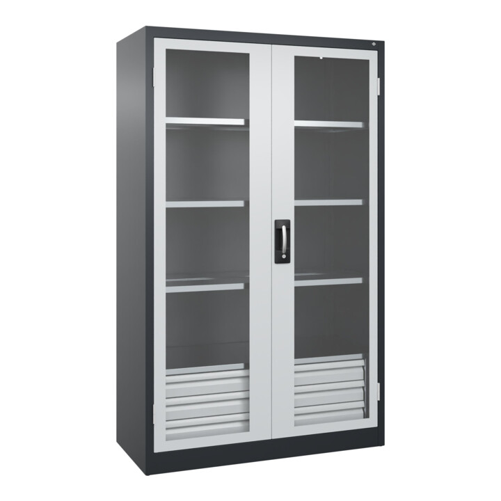 C+P Armoire lourde Acurado Pro 1950 x 1200 x 500 mm 7021/7035