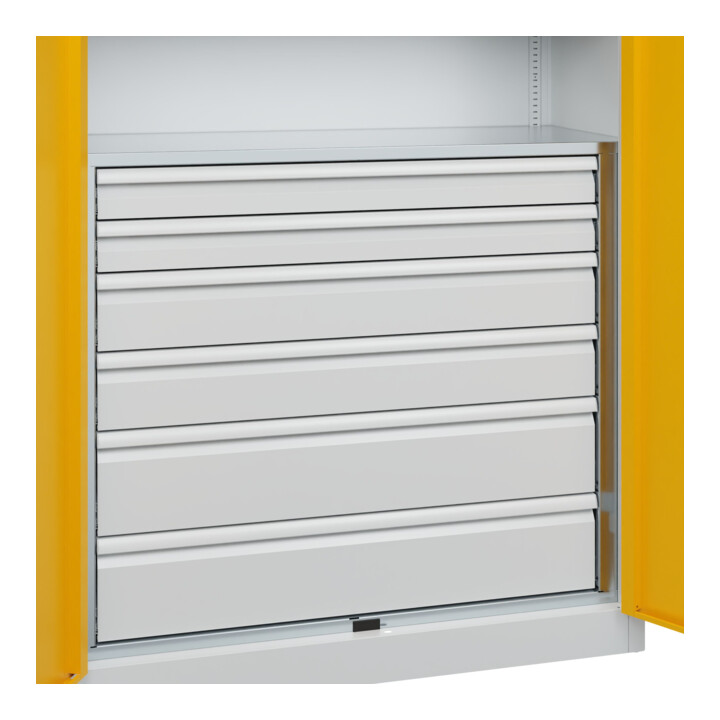 C+P Armoire lourde Acurado Pro 1950 x 1200 x 500 mm 7035/1004