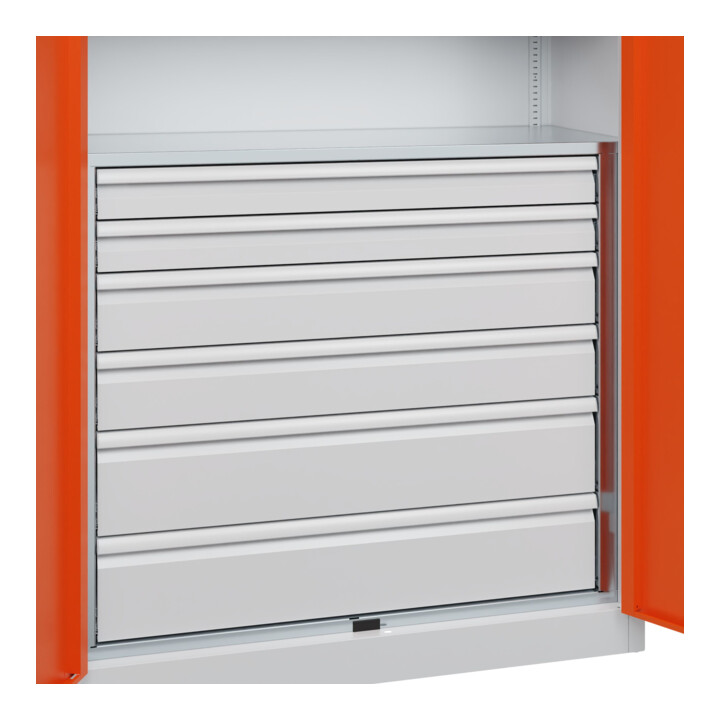 C+P Armoire lourde Acurado Pro 1950 x 1200 x 500 mm 7035/2004