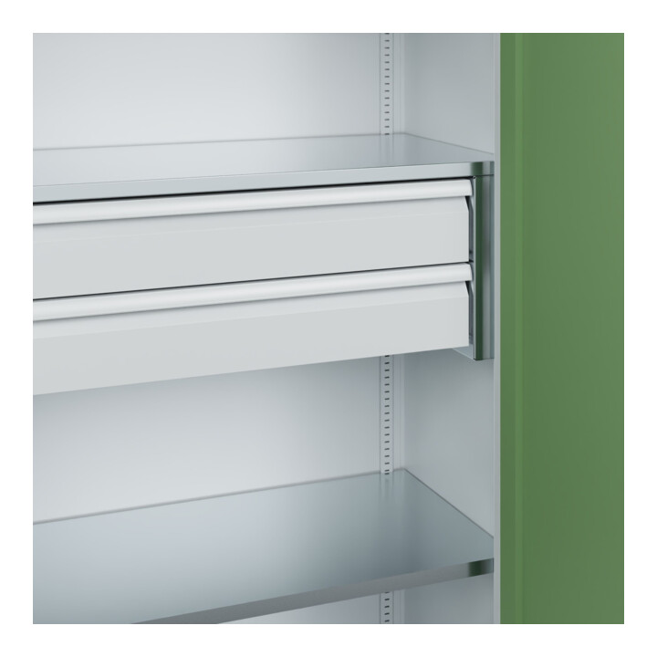 C+P Armoire lourde Acurado Pro 1950 x 1200 x 500 mm 7035/6011