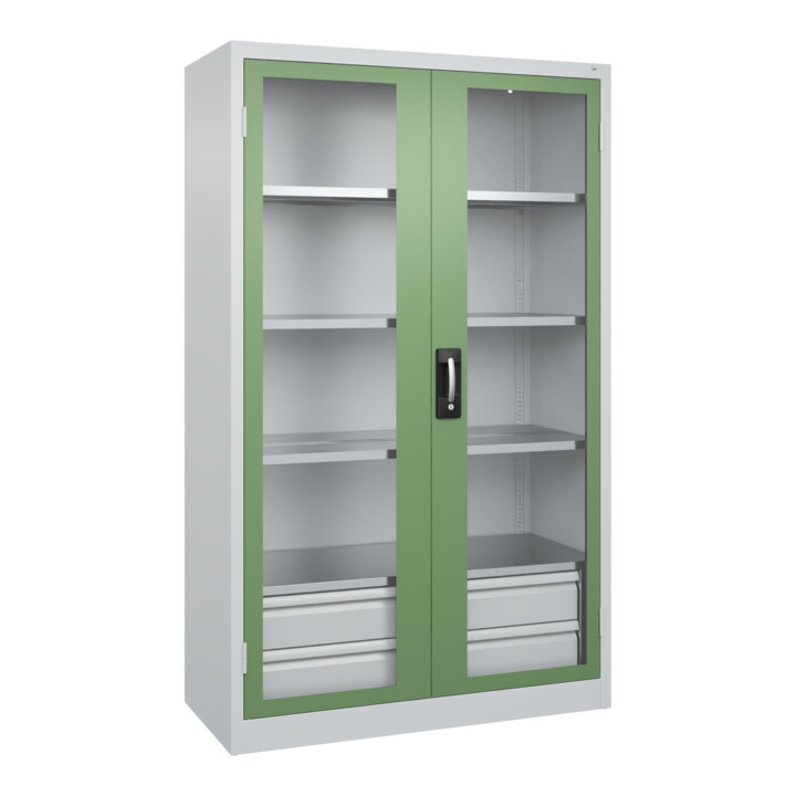 C+P Armoire lourde Acurado Pro 1950 x 1200 x 500 mm 7035/6011