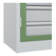 C+P Armoire lourde Acurado Pro 1950 x 1200 x 500 mm 7035/6011