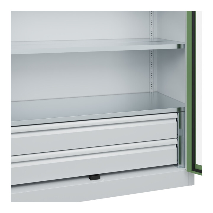 C+P Armoire lourde Acurado Pro 1950 x 1200 x 500 mm 7035/6011