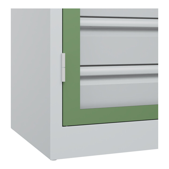 C+P Armoire lourde Acurado Pro 1950 x 1200 x 500 mm 7035/6011