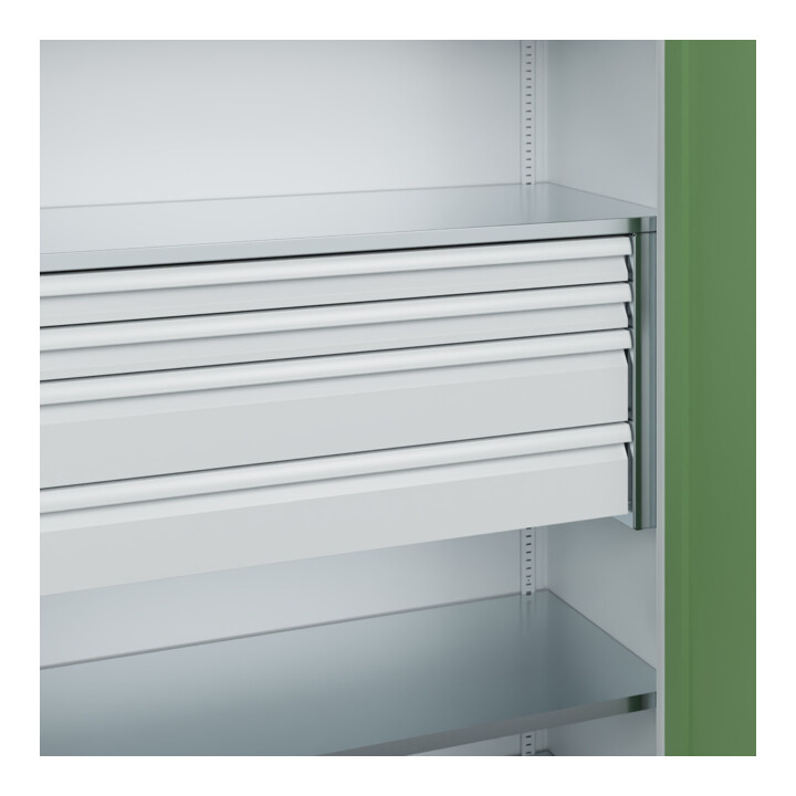 C+P Armoire lourde Acurado Pro 1950 x 1200 x 500 mm 7035/6011
