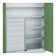 C+P Armoire lourde Acurado Pro 1950 x 1200 x 500 mm 7035/6011