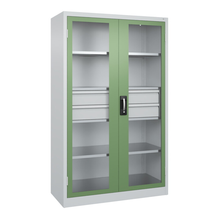 C+P Armoire lourde Acurado Pro 1950 x 1200 x 500 mm 7035/6011