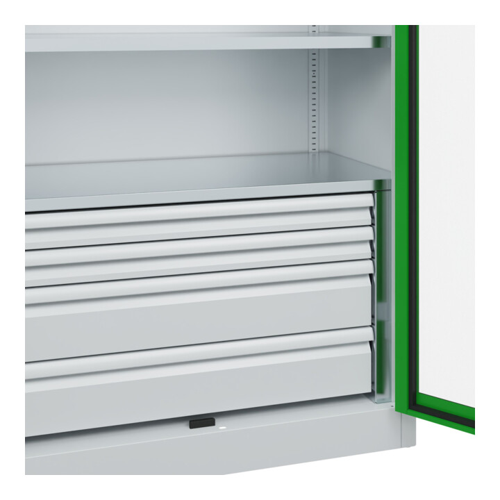 C+P Armoire lourde Acurado Pro 1950 x 1200 x 500 mm 7035/6037