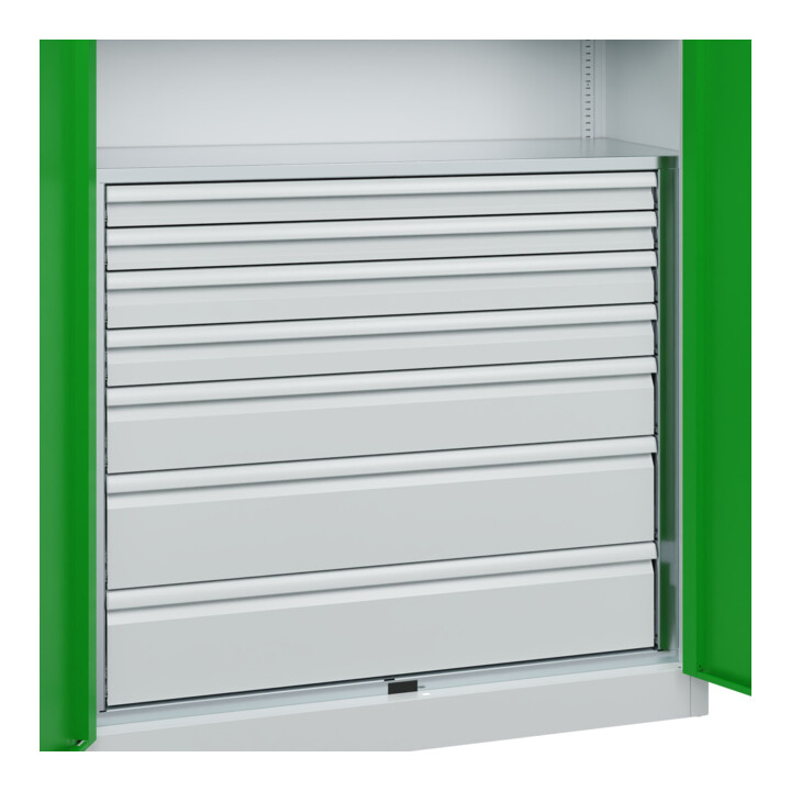 C+P Armoire lourde Acurado Pro 1950 x 1200 x 500 mm 7035/6037