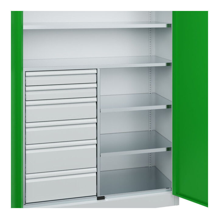 C+P Armoire lourde Acurado Pro 1950 x 1200 x 500 mm 7035/6037