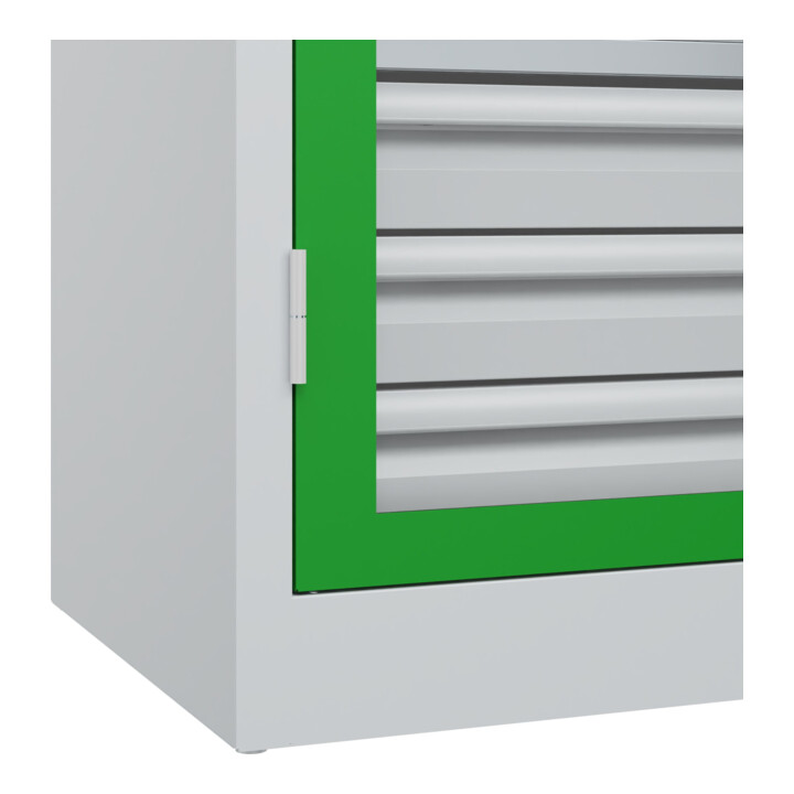 C+P Armoire lourde Acurado Pro 1950 x 1200 x 500 mm 7035/6037