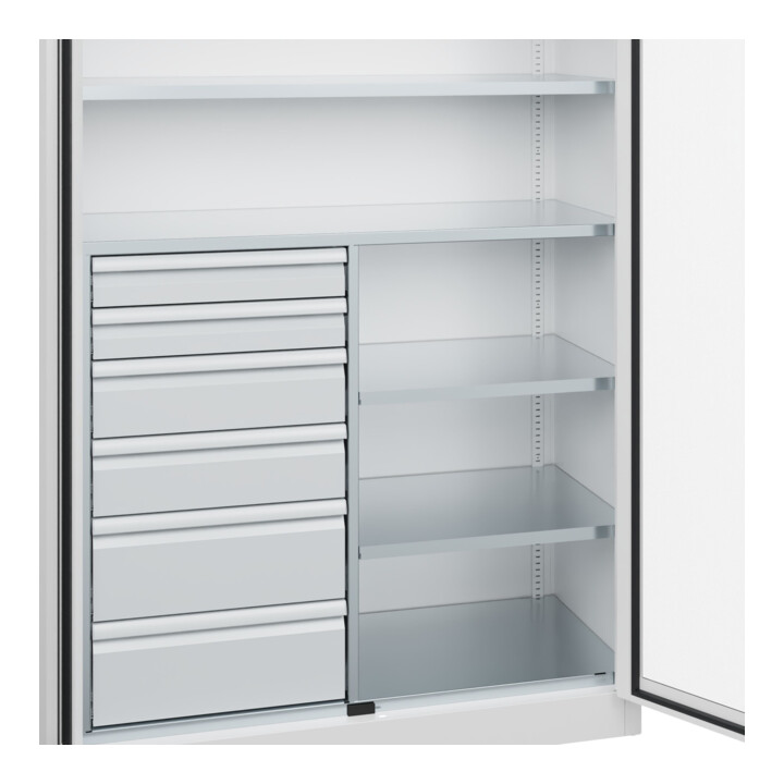 C+P Armoire lourde Acurado Pro 1950 x 1200 x 500 mm 9016/9016