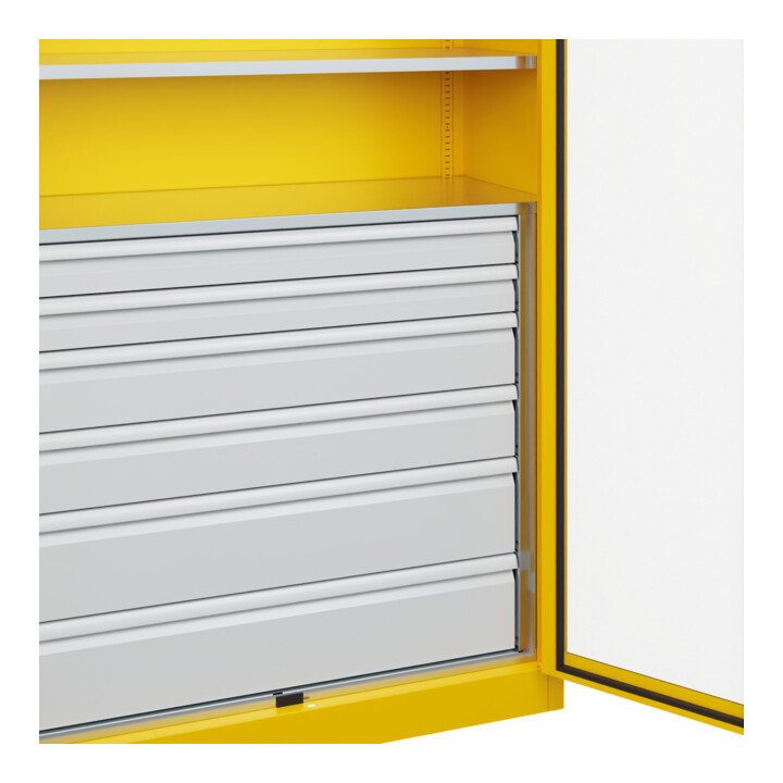 C+P Armoire lourde Acurado Pro 1950 x 1200 x 500 mm avec tiroirs 1023/1023