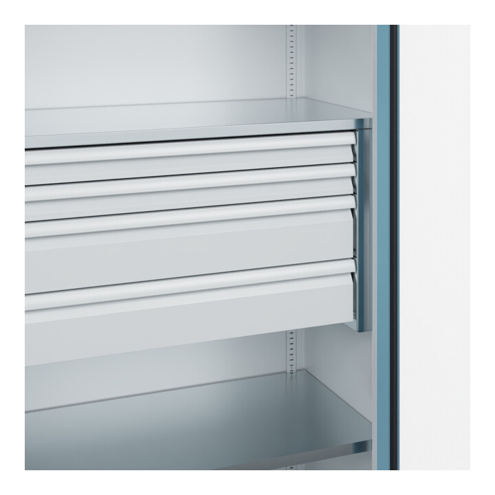 C+P Armoire lourde Acurado Pro 1950 x 1200 x 500 mm avec tiroirs