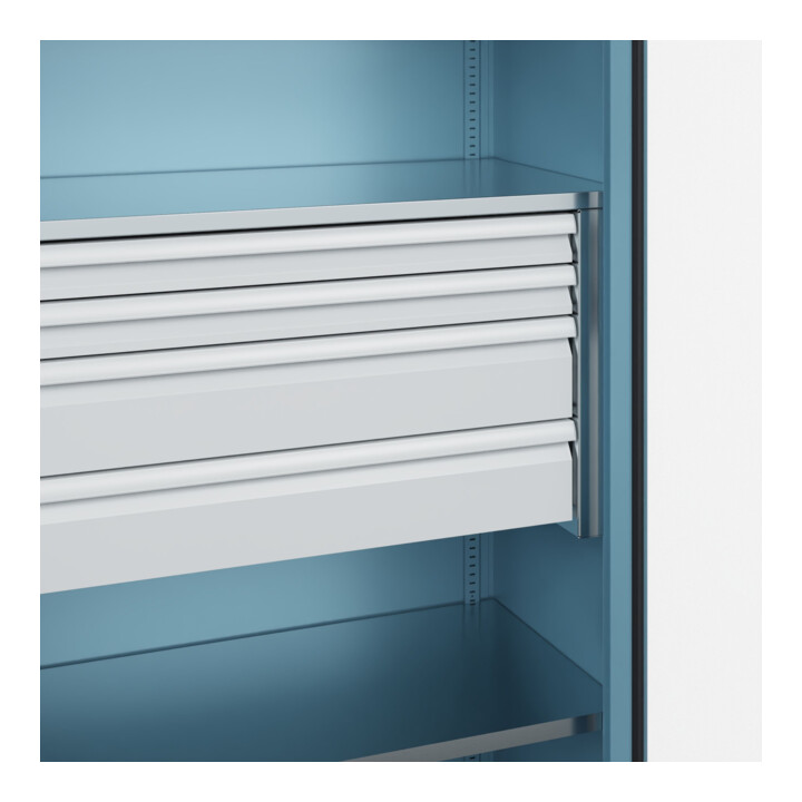 C+P Armoire lourde Acurado Pro 1950 x 1200 x 500 mm avec tiroirs