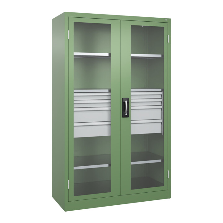 C+P Armoire lourde Acurado Pro 1950 x 1200 x 500 mm avec tiroirs