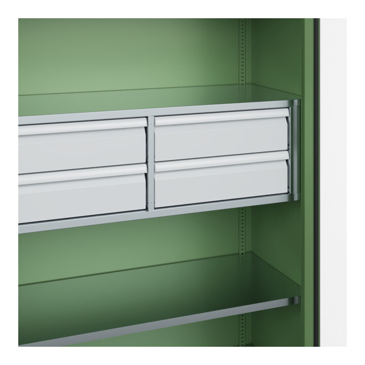 C+P Armoire lourde Acurado Pro 1950 x 1200 x 500 mm avec tiroirs
