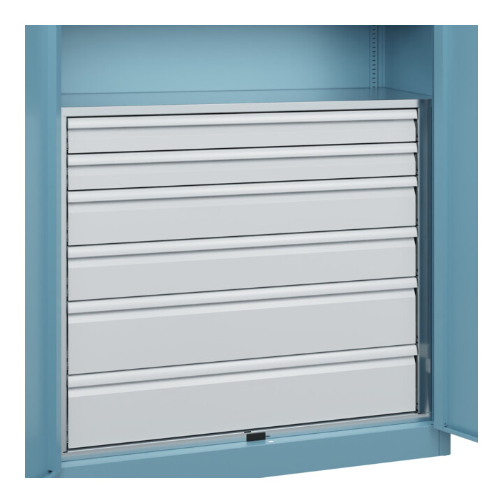 C+P Armoire lourde Acurado Pro 1950 x 1200 x 500 mm avec tiroirs