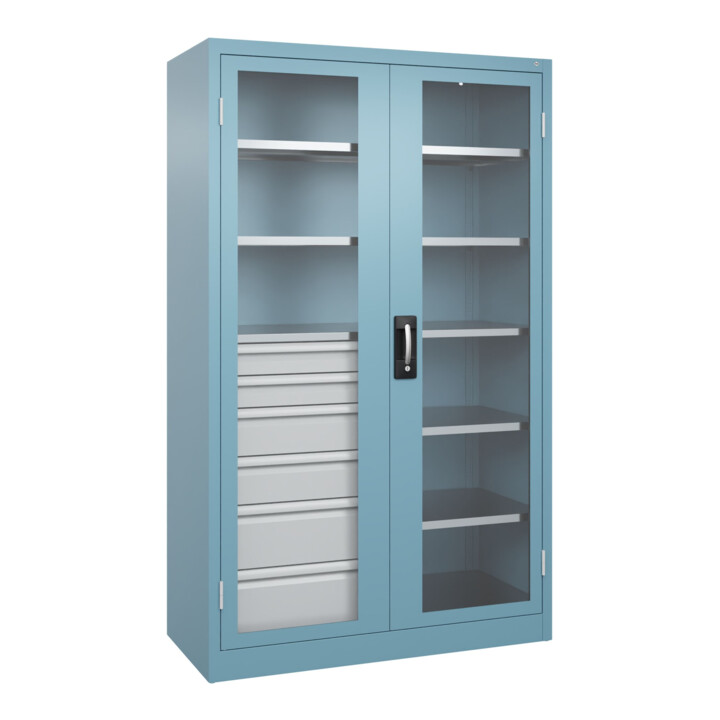 C+P Armoire lourde Acurado Pro 1950 x 1200 x 500 mm avec tiroirs