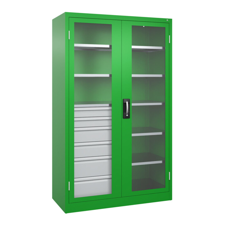 C+P Armoire lourde Acurado Pro 1950 x 1200 x 500 mm avec tiroirs