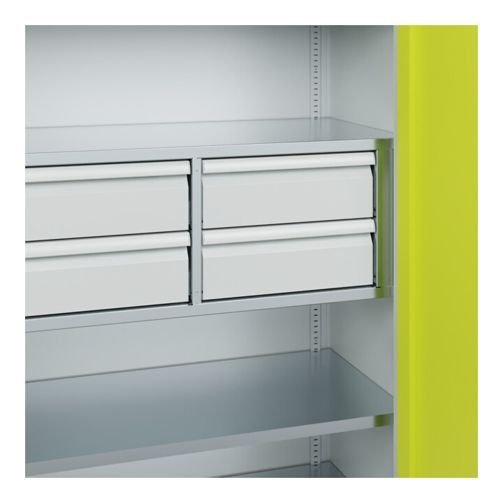 C+P Armoire lourde Acurado Pro 1950 x 1200 x 500 mm avec tiroirs