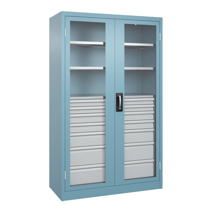 C+P Armoire lourde Acurado Pro 1950 x 1200 x 500 mm avec tiroirs