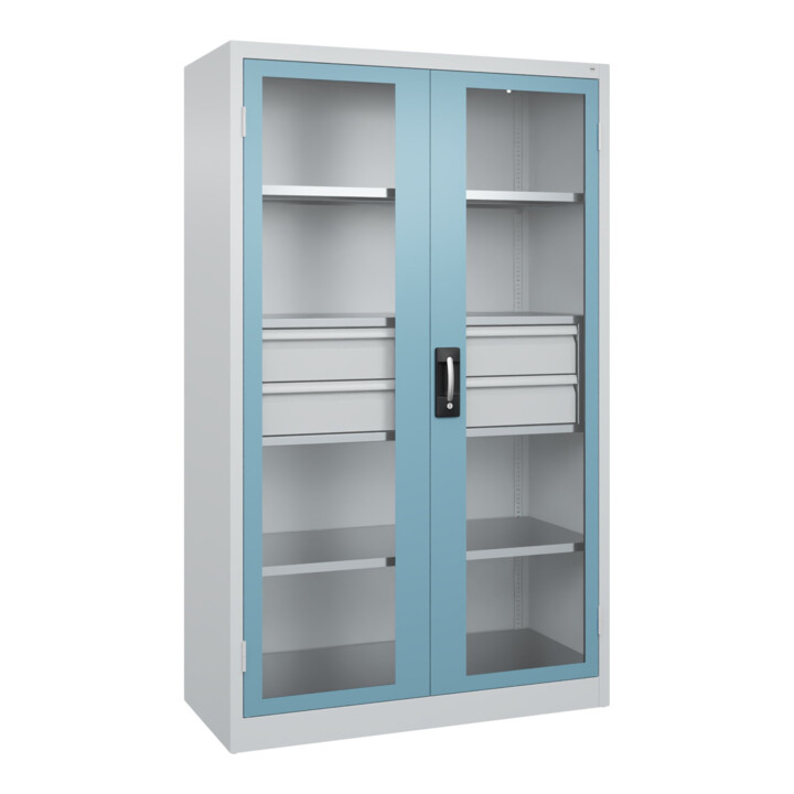C+P Armoire lourde Acurado Pro 1950 x 1200 x 500 mm avec tiroirs