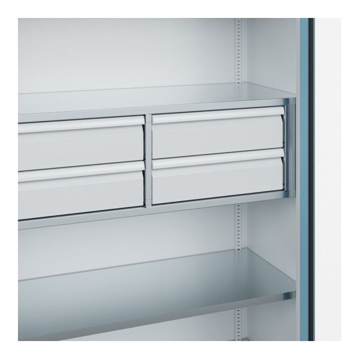 C+P Armoire lourde Acurado Pro 1950 x 1200 x 500 mm avec tiroirs
