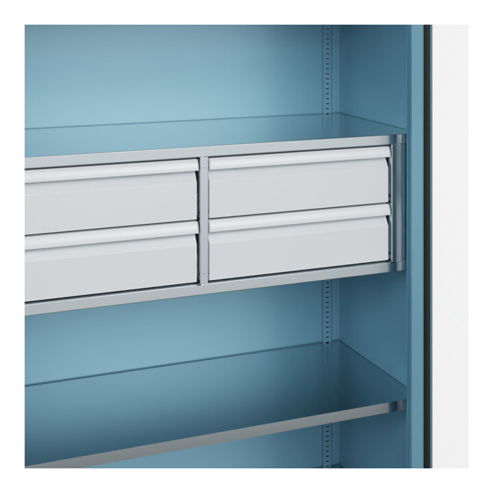 C+P Armoire lourde Acurado Pro 1950 x 1200 x 500 mm avec tiroirs