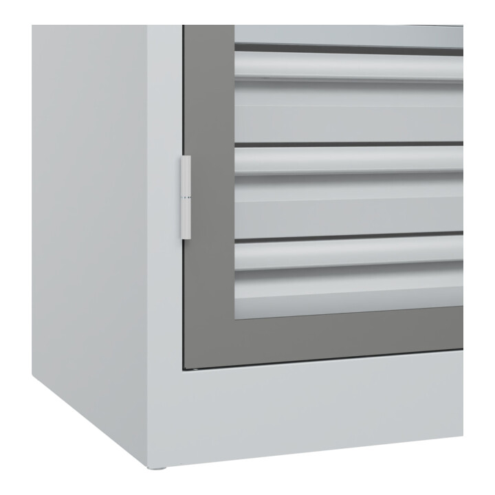 C+P Armoire lourde Acurado Pro 1950 x 1200 x 500 mm avec tiroirs