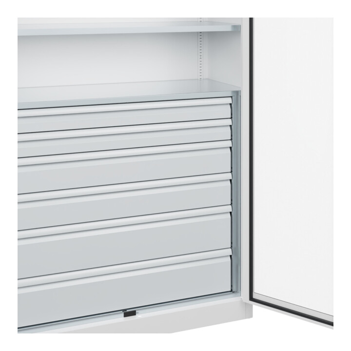 C+P Armoire lourde Acurado Pro 1950 x 1200 x 500 mm blanc