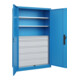 C+P Armoire lourde Acurado Pro 1950 x 1200 x 500 mm bleu