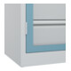 C+P Armoire lourde Acurado Pro 1950 x 1200 x 500 mm gris/bleu