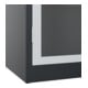 C+P Armoire lourde Acurado Pro 1950 x 1200 x 500 mm noir/gris