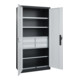 C+P Armoire lourde Acurado Pro 1950 x 1200 x 500 mm noir-gris / gris clair