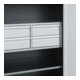C+P Armoire lourde Acurado Pro 1950 x 1200 x 500 mm noir-gris / gris clair