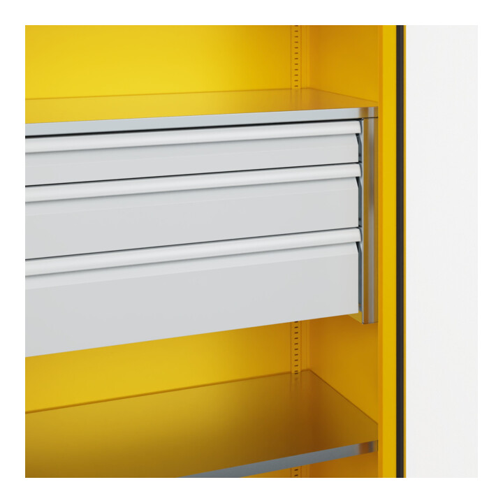 C+P Armoire lourde Acurado Pro 1950 × 1200 × 500 mm RAL 1023