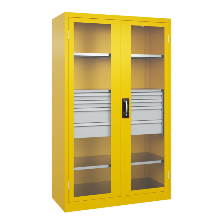 C+P Armoire lourde Acurado Pro 1950 × 1200 × 500 mm RAL 1023