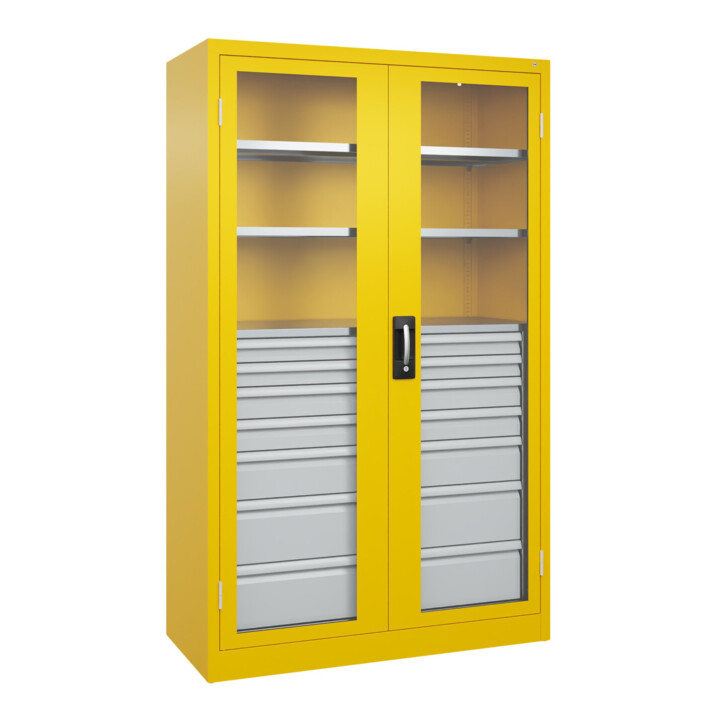 C+P Armoire lourde Acurado Pro 1950 × 1200 × 500 mm RAL 1023