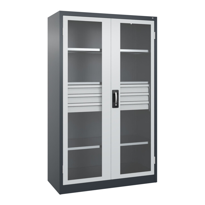 C+P Armoire lourde Acurado Pro 1950 x 1200 x 600 mm 7016/7035