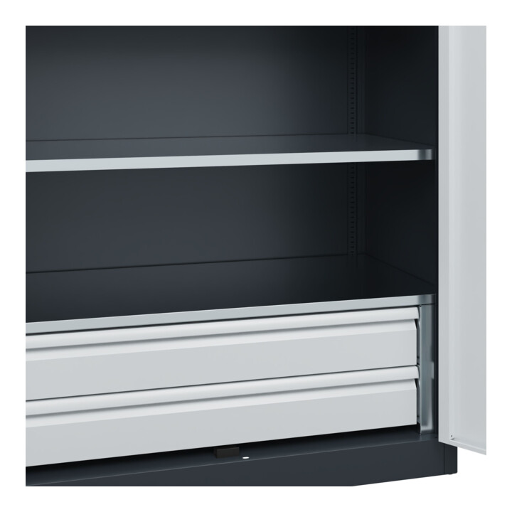 C+P Armoire lourde Acurado Pro 1950 x 1200 x 600 mm 7016/7035