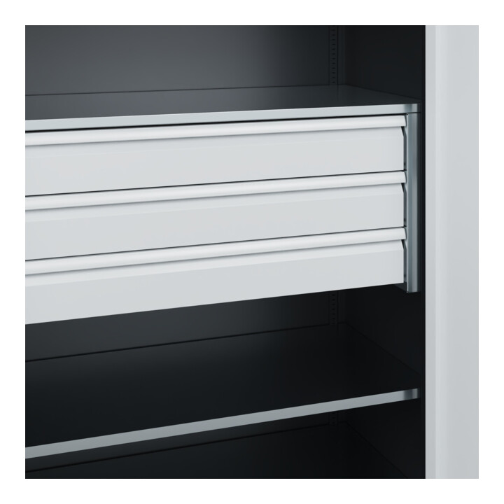 C+P Armoire lourde Acurado Pro 1950 x 1200 x 600 mm 7021/7035