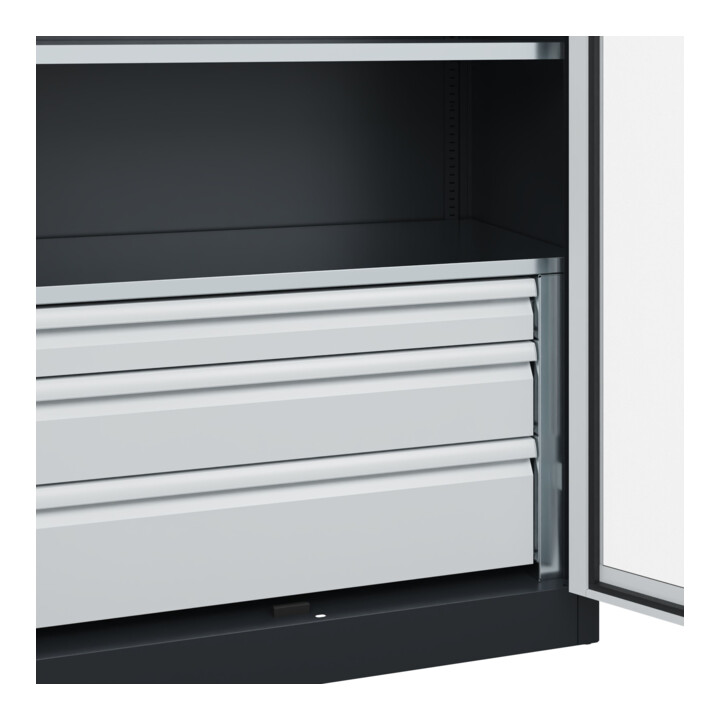 C+P Armoire lourde Acurado Pro 1950 x 1200 x 600 mm 7021/7035