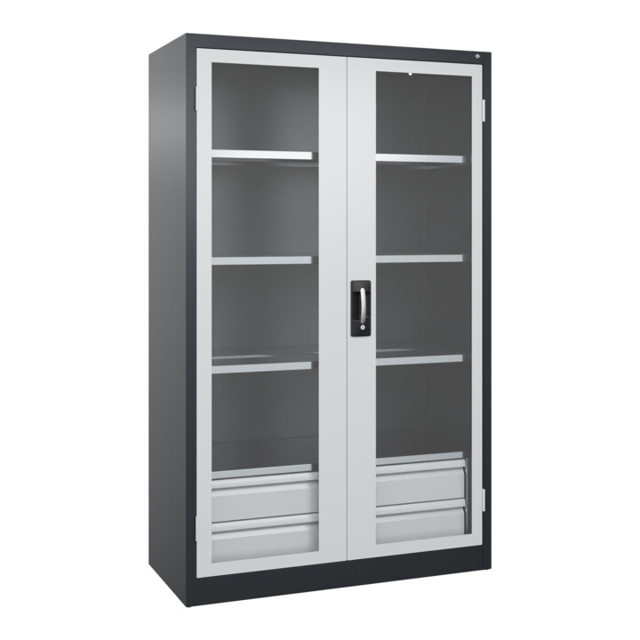 C+P Armoire lourde Acurado Pro 1950 x 1200 x 600 mm 7021/7035