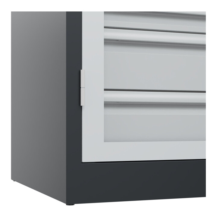 C+P Armoire lourde Acurado Pro 1950 x 1200 x 600 mm 7021/7035
