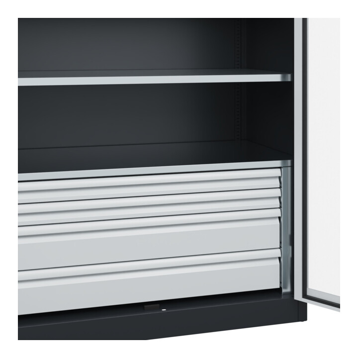 C+P Armoire lourde Acurado Pro 1950 x 1200 x 600 mm 7021/7035